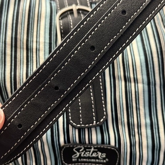 Black,White & Blue Striped Shoulder Bag - Picture 3 of 5